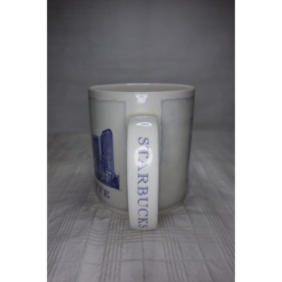 Starbucks Coffee Cup Architecture Series Mug Charlotte NC 2007 Queen City 18 oz - Picture 4 of 9